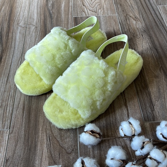 🌿UGG🌿 FLUFF YEAH SLIDE POPPY SANDALS SLIPPERS pollen slides - Picture 12 of 13